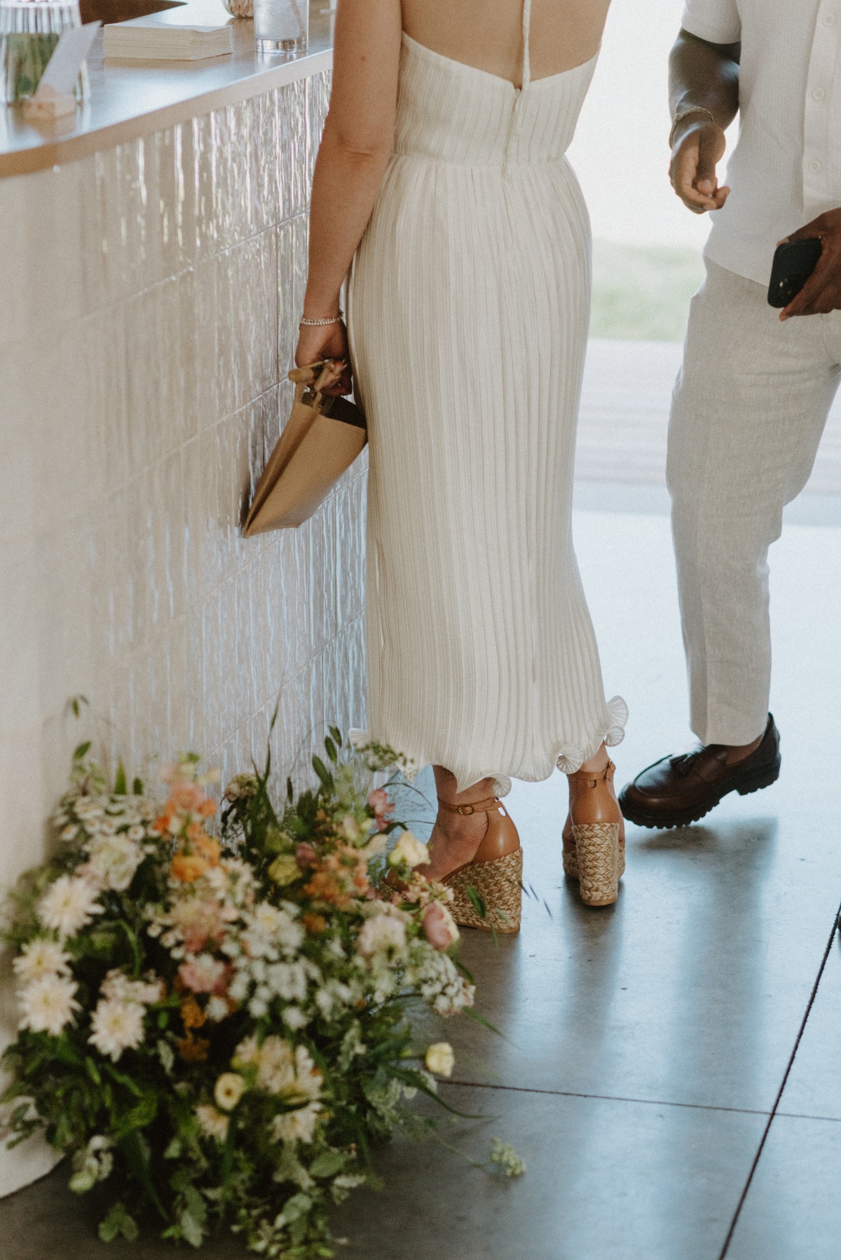 guests wear white to wedding