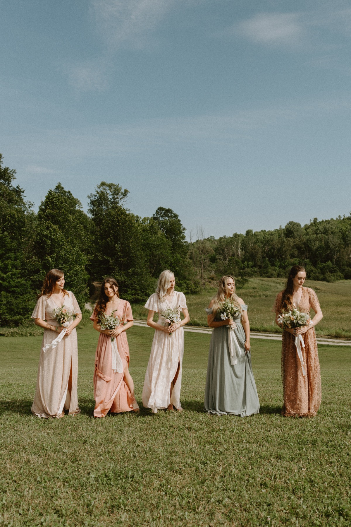 peach and sage bridesmaid dresses