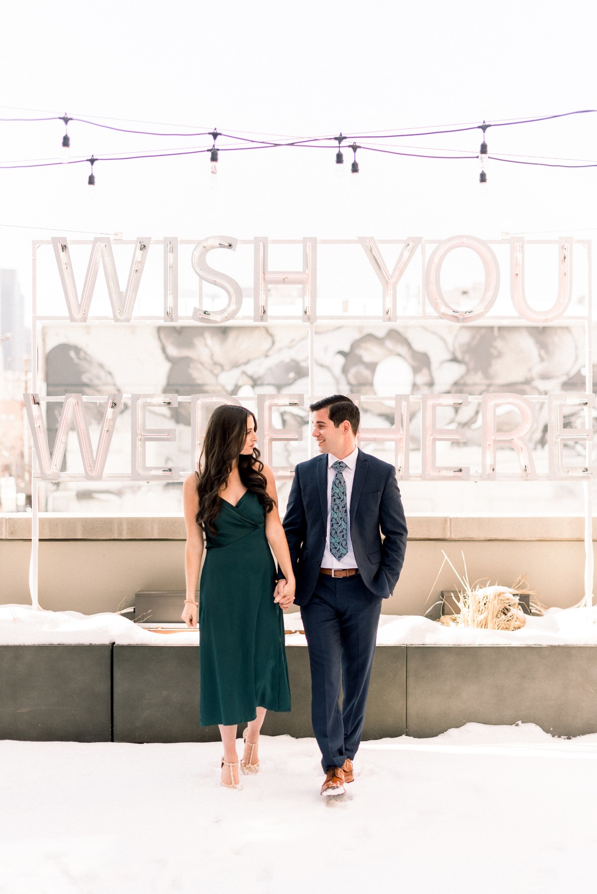 Wish You Were Here: A Chic Engagement Shoot In Denver, Colorado