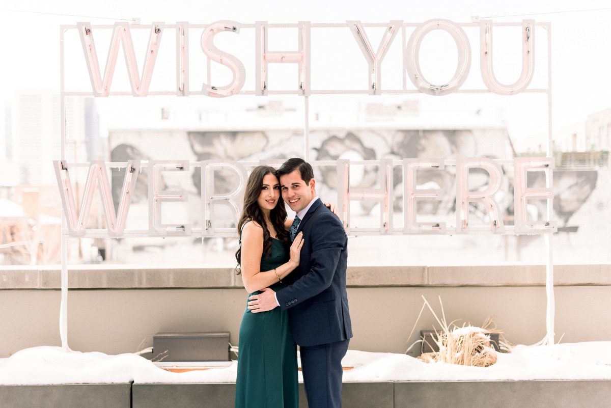 Wish You Were Here: A Chic Engagement Shoot In Denver, Colorado