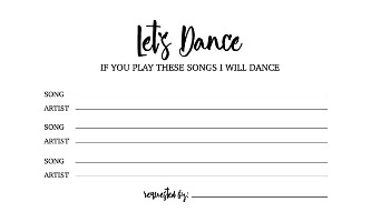 free dance card