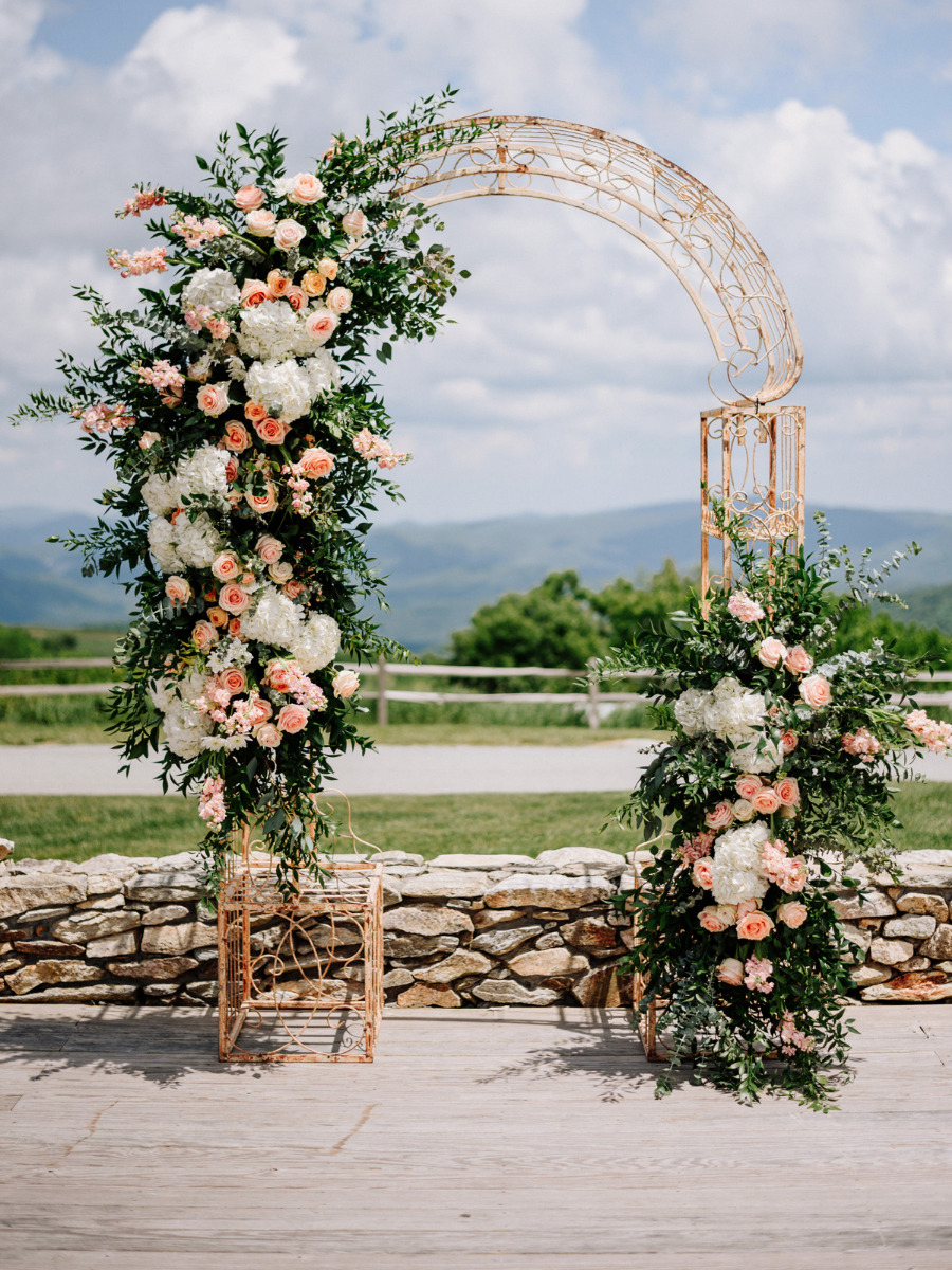 Gorgeous Mountain Wedding With DIY Flowers From FiftyFlowers