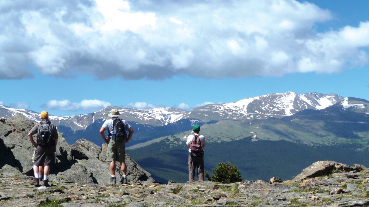 hiking in mountains just outside of denver 