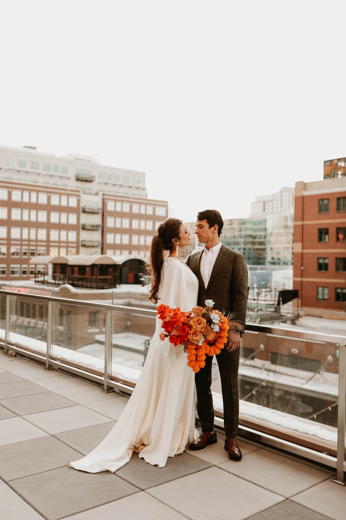 Electric Rooftop Elopement