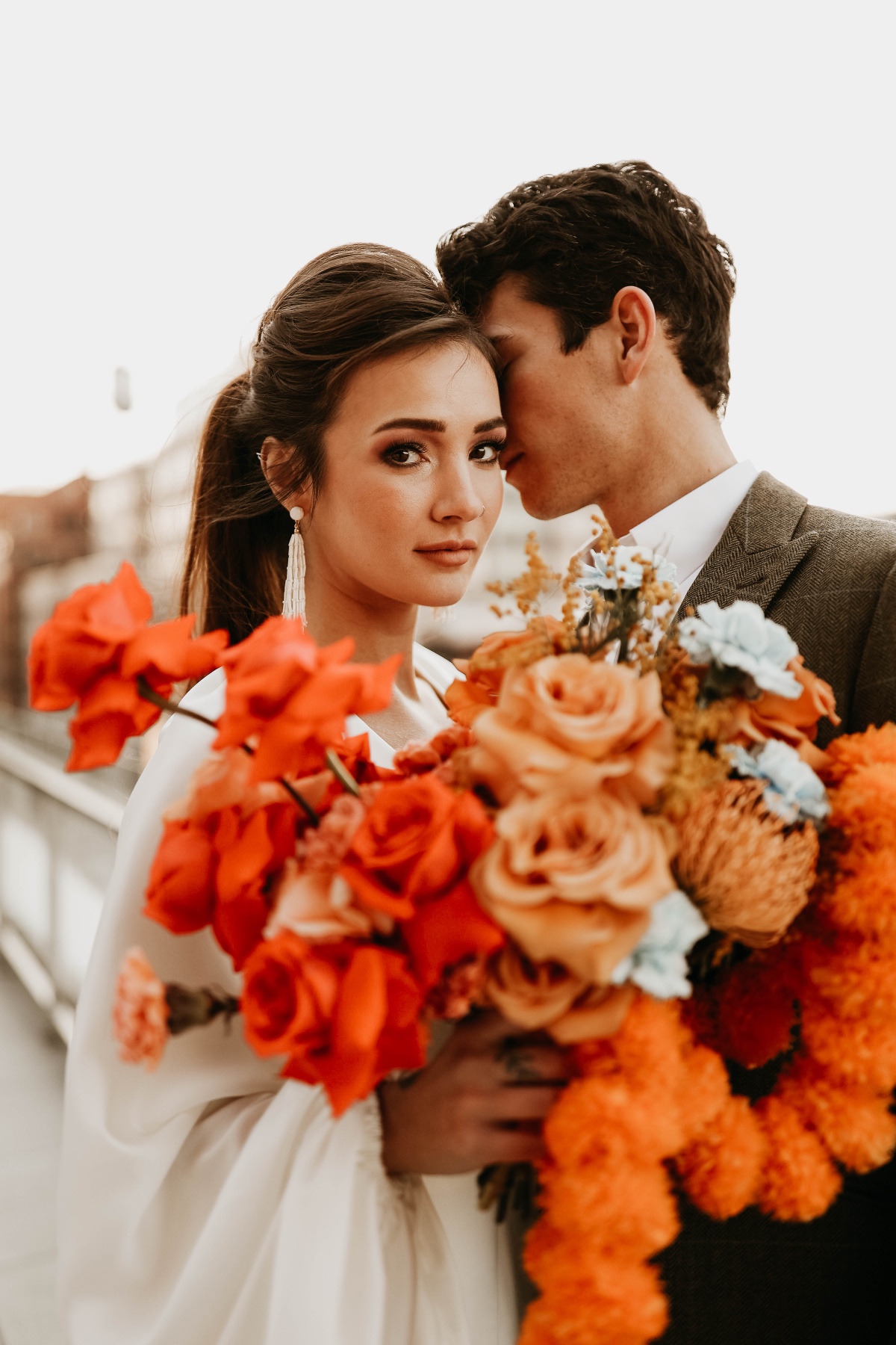 Electric Rooftop Elopement