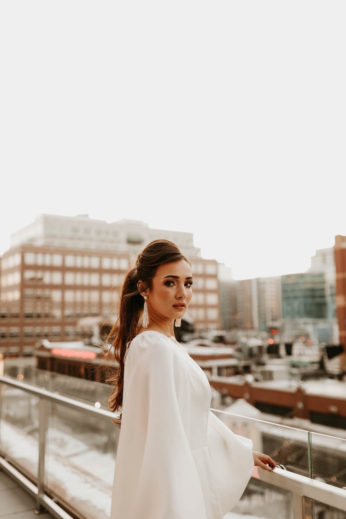 Electric Rooftop Elopement