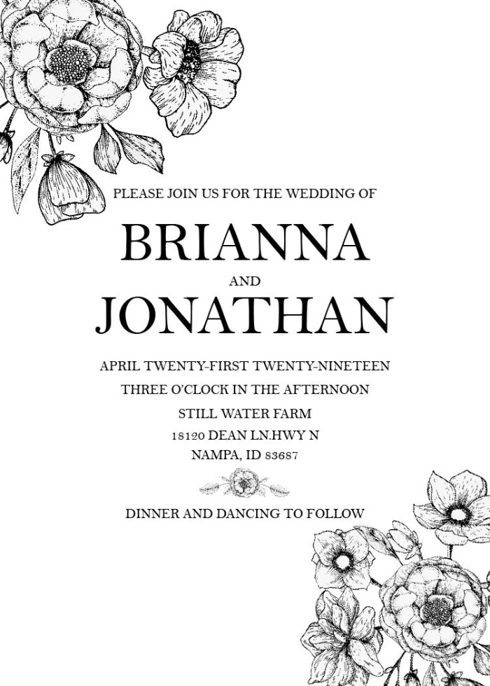 The Botanical Invite Suite