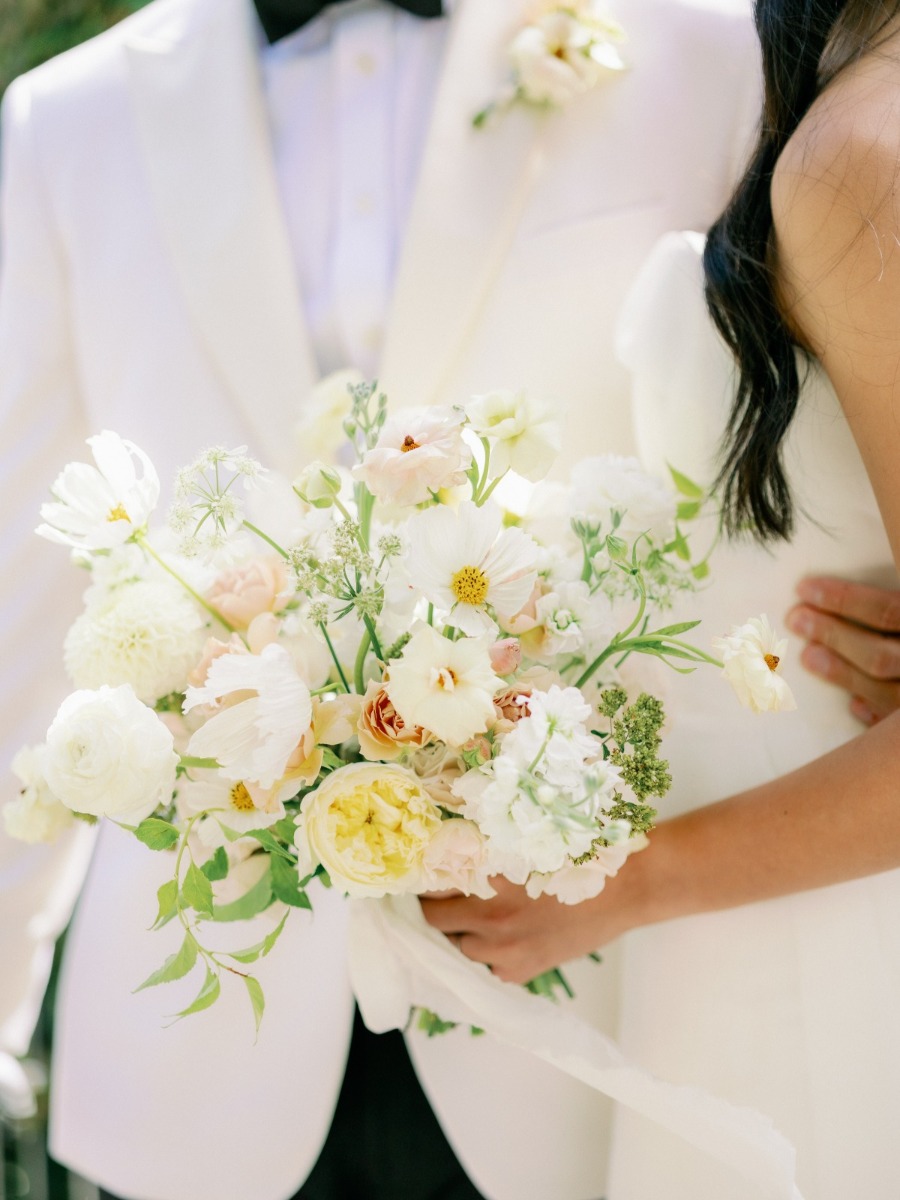 A hillside backdrop set the stage for this charming SoCal wedding