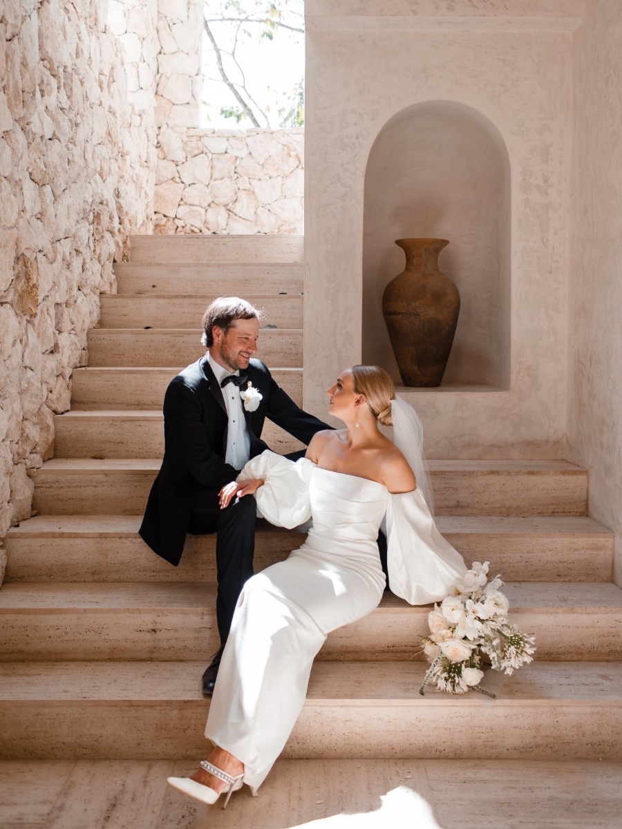 Is wedding planning getting to you? Elope in tulum like this couple!