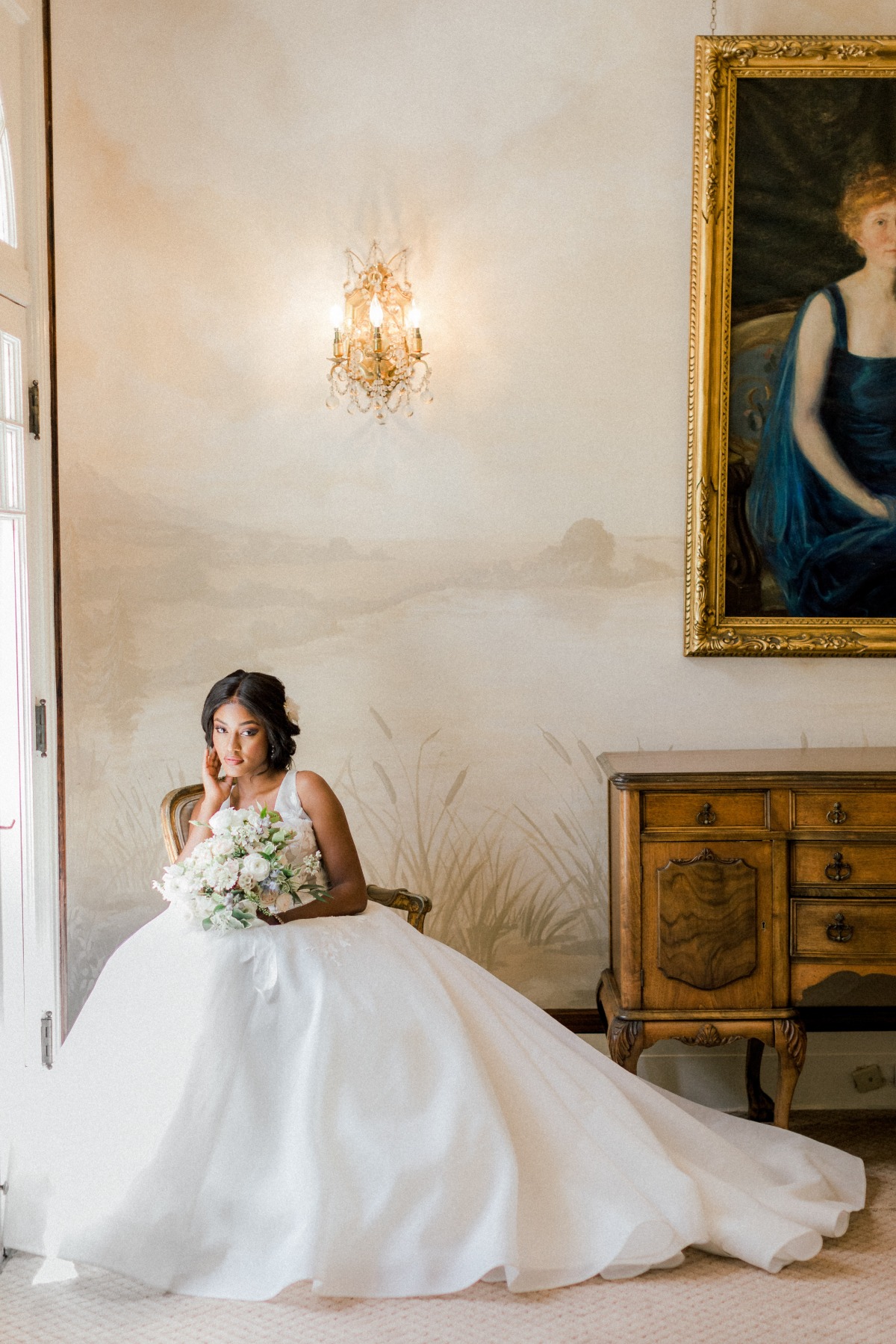 Contemporary Bridal Fashion meets Elegant Old World Mansion