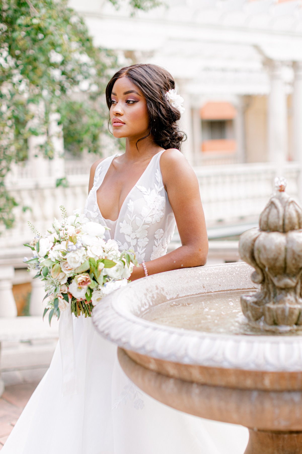 Contemporary Bridal Fashion meets Elegant Old World Mansion