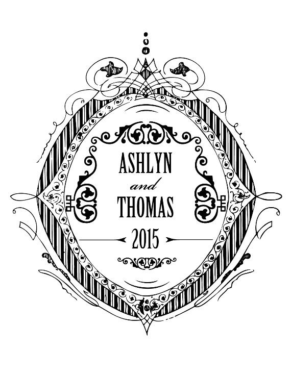 Formal Crest Free Printable Wedding Monogram