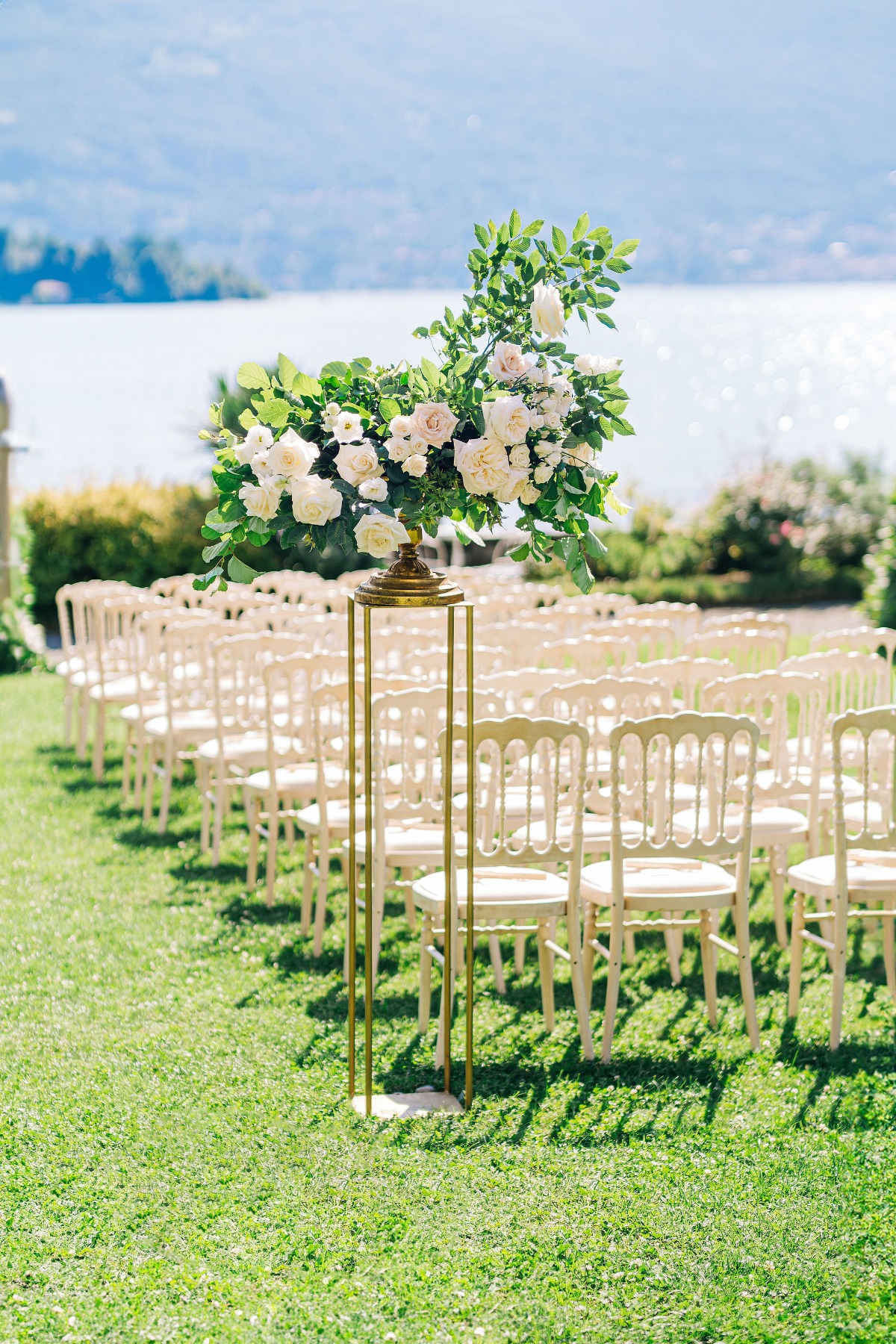 gold and ivory timeless wedding inspiration on lake maggiore