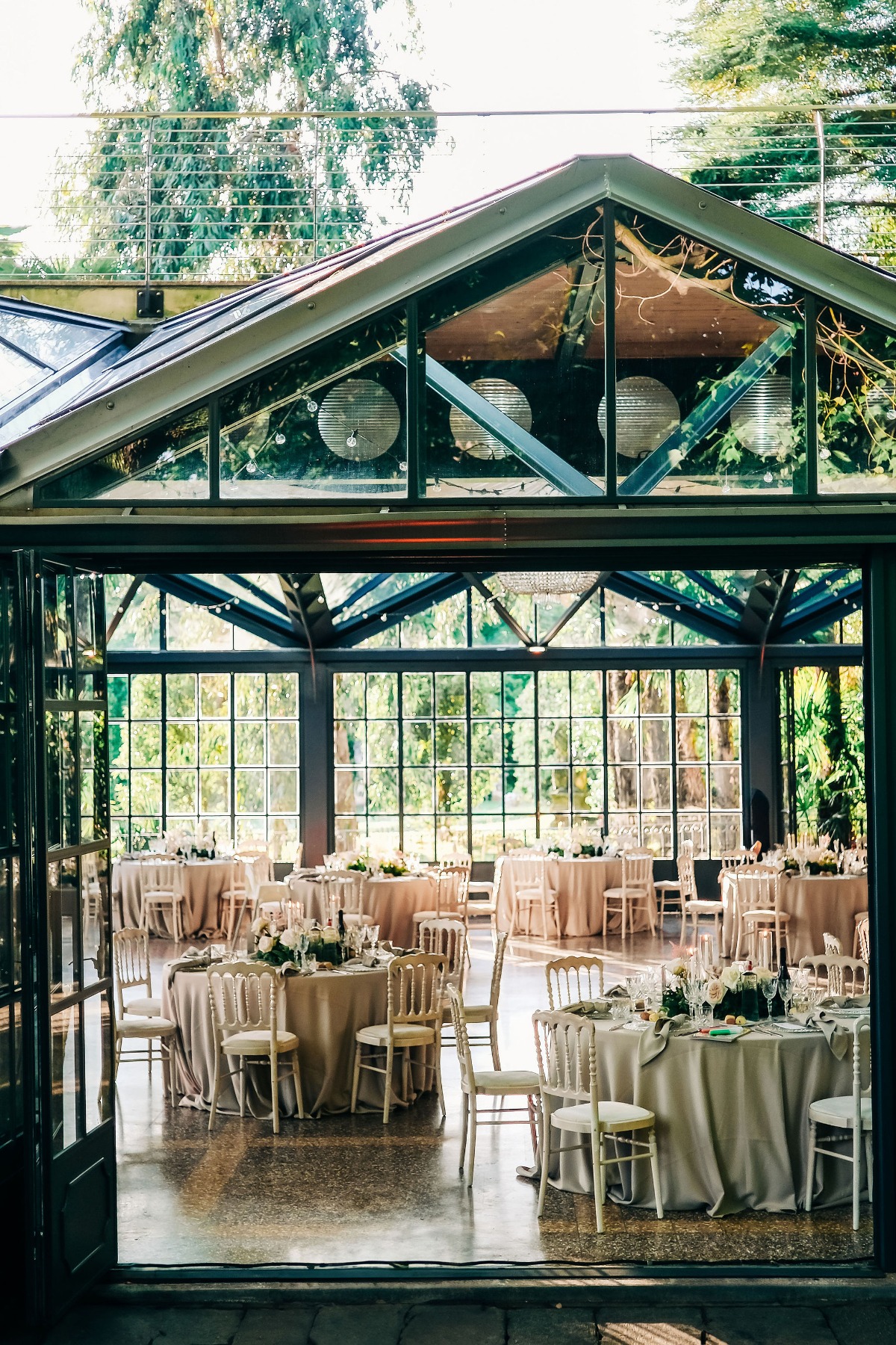 timeless vintage greenhouse reception ideas