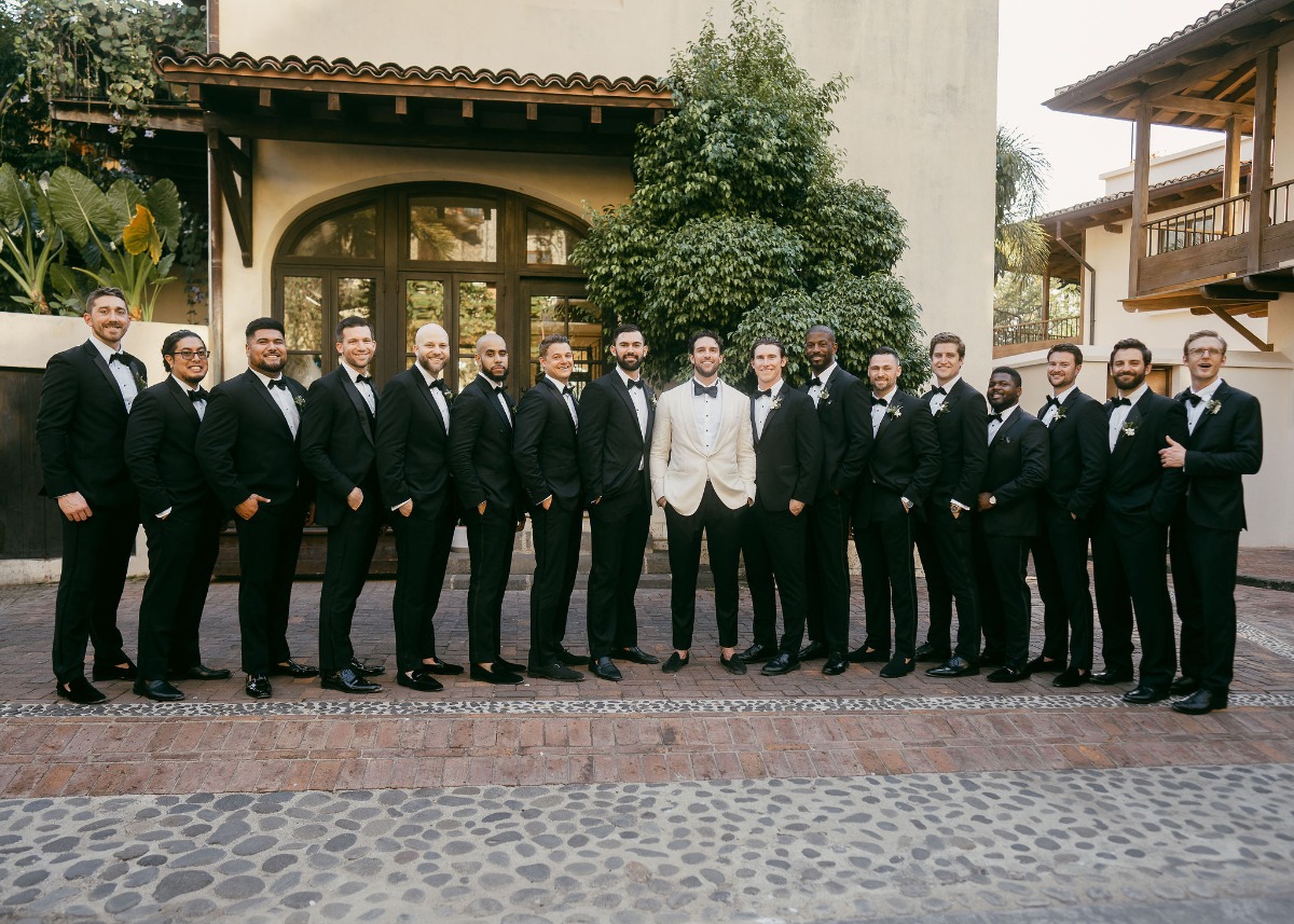 black tie groomsmen ideas