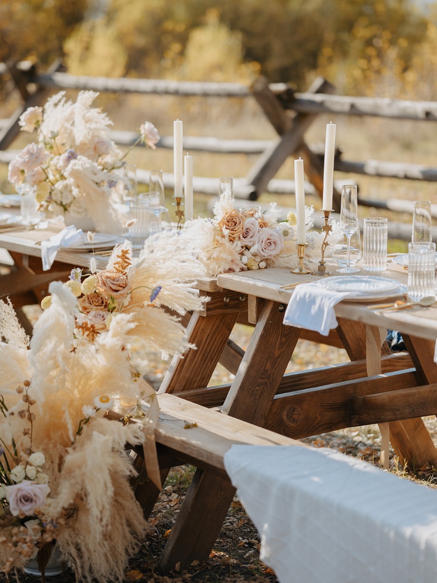 An Intimate and Cozy Fall Wedding in the Teton Mountains for 50K