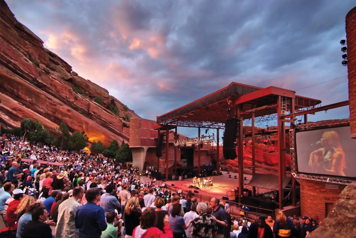 go to a concert at red rocks park in denver Colorado