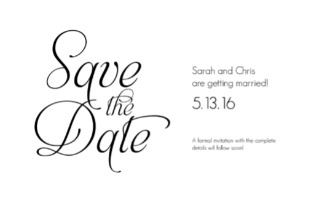 save the date