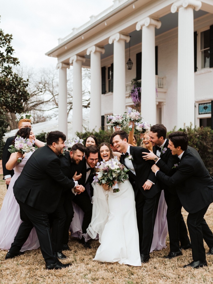 Timeless Texas Wedding That Is Literally Dripping in Wisteria