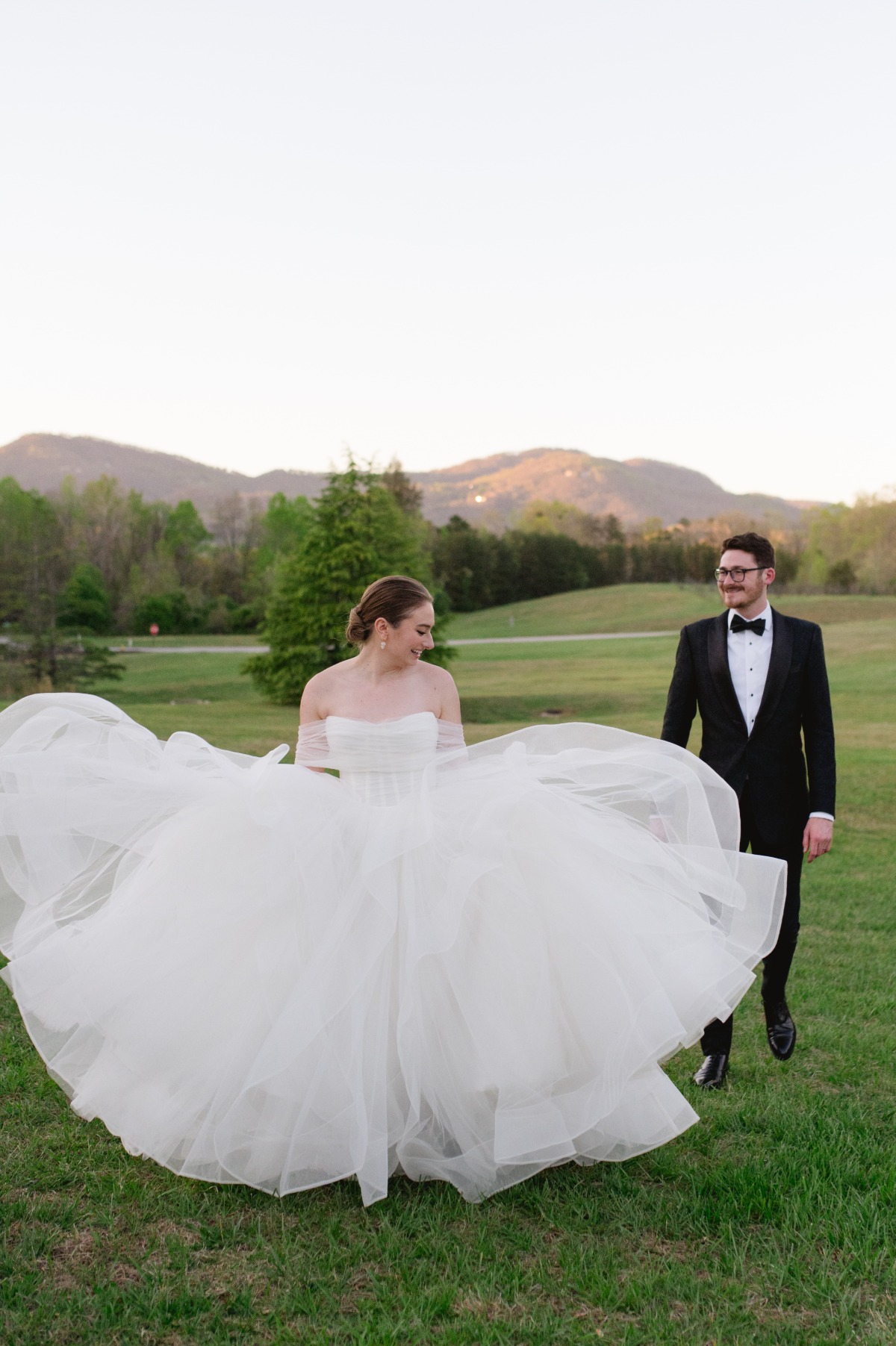 tulle ballgown wedding dress