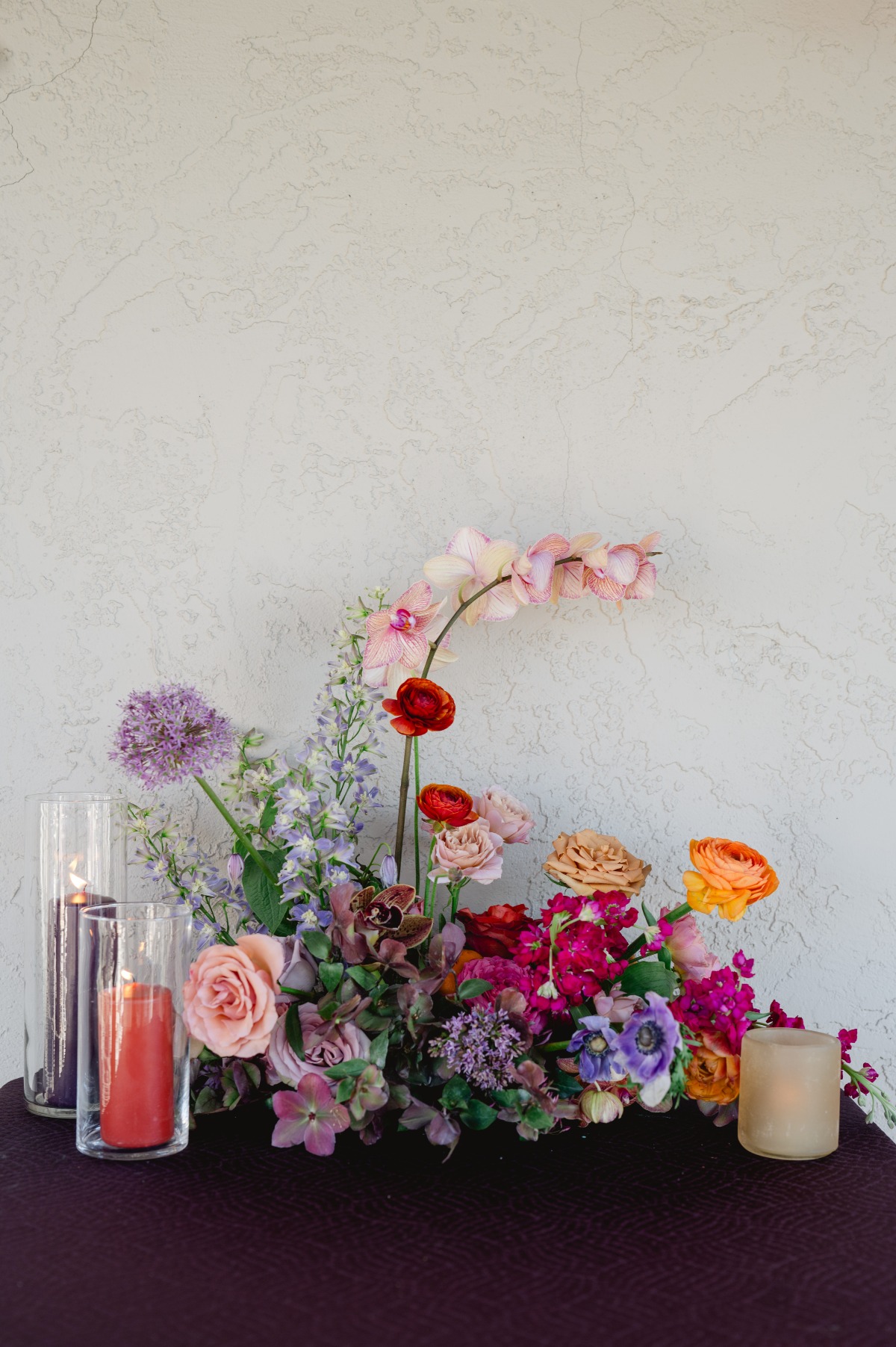 colorful wedding flowers