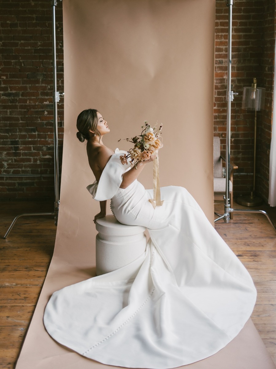 Timeless & elegant bridal beauty inspired by wabi-sabi imperfection