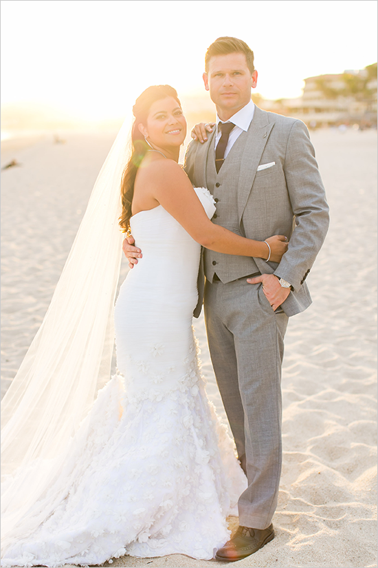 Purple Wedding On The Beach